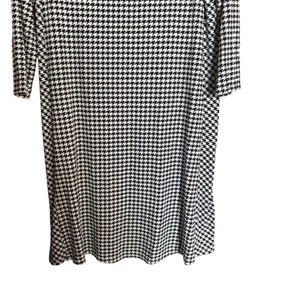 J Jill Wearever Collection Sheath Dress Womens XS Petite Houndstooth 3/4 Sleeve - Picture 4 of 8
